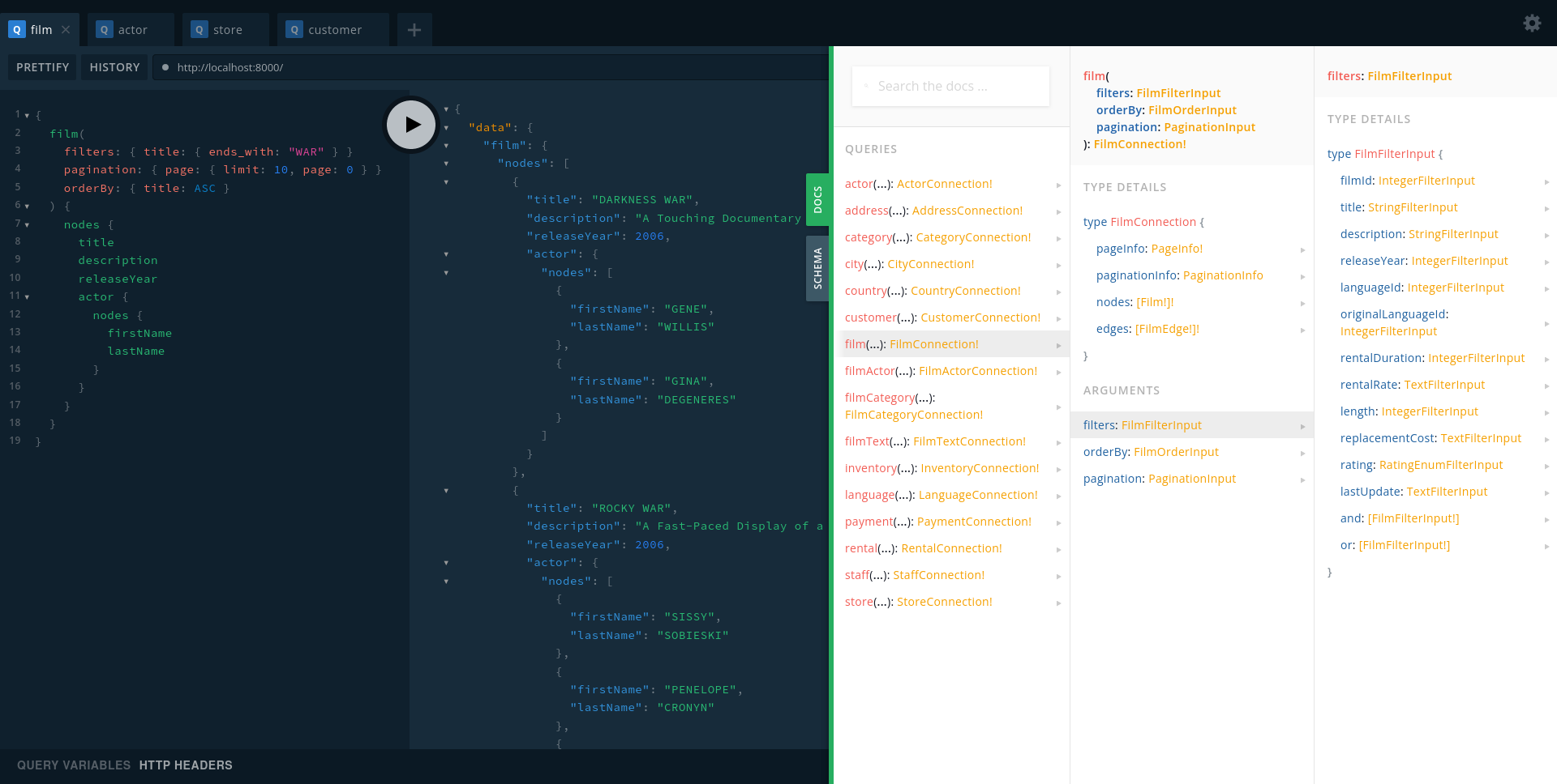 GraphQL Playground